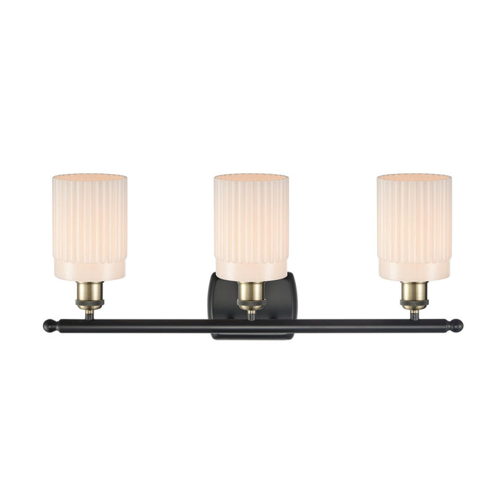 Innovations Ballston 516-3W-BAB-G341-LED Bath Vanity Light 26 in. wide - Black Antique Brass
