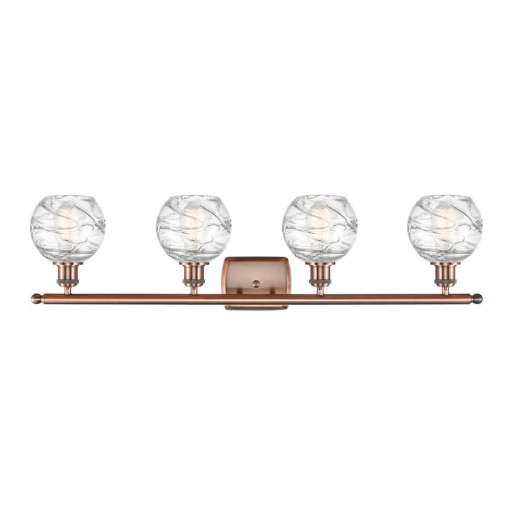 Innovations Ballston 516-4W-AC-G1213-6-LED Bath Vanity Light 36 in. wide - Antique Copper