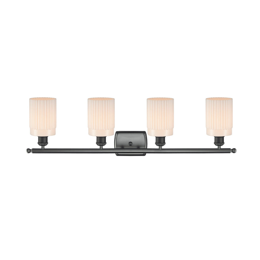 Innovations Ballston 516-4W-BK-G341 Bath Vanity Light 36 in. wide - Matte Black