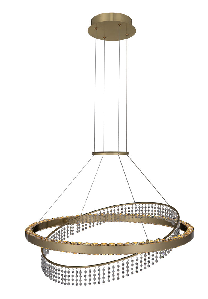 Allegri Saturno 036356-039-FR001 Chandelier Light - Brushed Brass