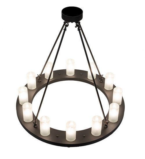 2nd Avenue Loxley 35020-25A Chandelier Light - Wrought Iron