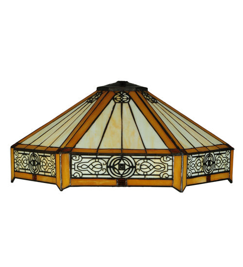 Meyda Tiffany Lighting 141892 Peaches Shade Lamp Shade Bronze / Dark