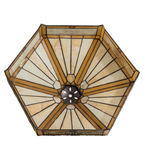 Meyda Tiffany Lighting 141892 Peaches Shade Lamp Shade Bronze / Dark