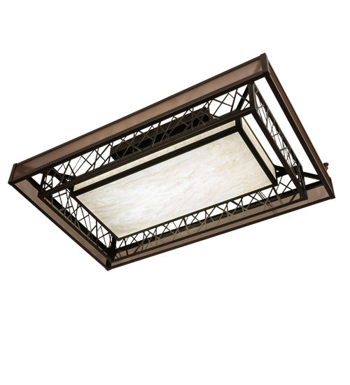 Meyda Tiffany Quadrato 217644 Ceiling Light - Oil Rubbed Bronze