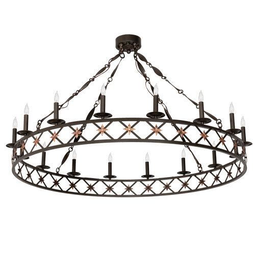 Meyda Tiffany Kingsbridge 218058 Chandelier Light - Bronze