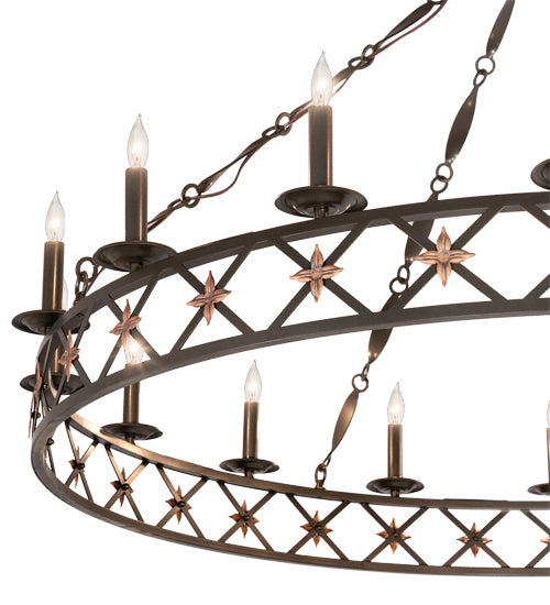 Meyda Tiffany Kingsbridge 218058 Chandelier Light - Bronze