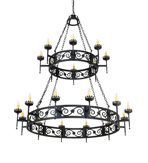 Meyda Tiffany Majella 219839 Chandelier Light - Mahogany Bronze
