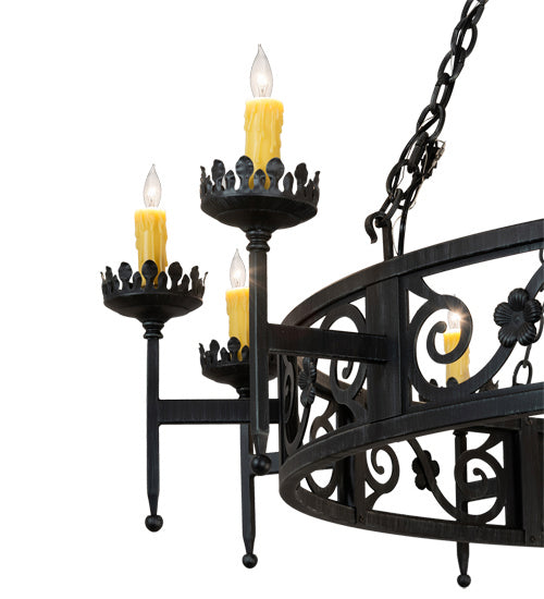 Meyda Tiffany Majella 219839 Chandelier Light - Mahogany Bronze