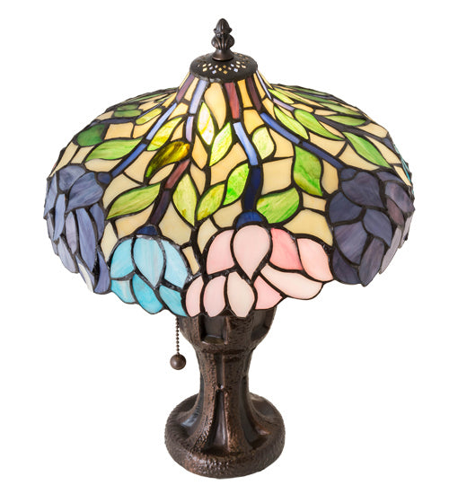 Meyda Tiffany Lighting 224040 Wisteria One Light Table Lamp Lamp Bronze / Dark