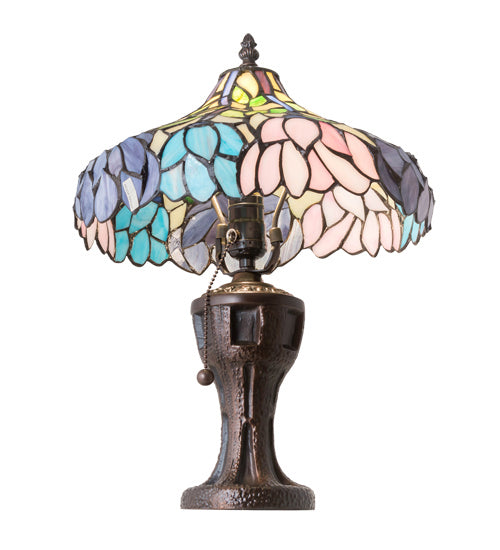 Meyda Tiffany Lighting 224040 Wisteria One Light Table Lamp Lamp Bronze / Dark
