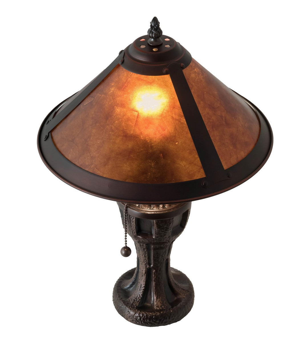 Meyda Tiffany Lighting 224098 Sutter One Light Table Lamp Lamp Bronze / Dark