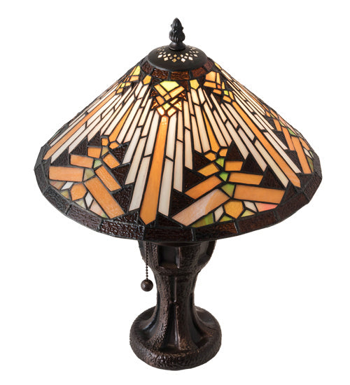 Meyda Tiffany Lighting 224111 Nuevo Mission One Light Table Lamp Lamp Bronze / Dark