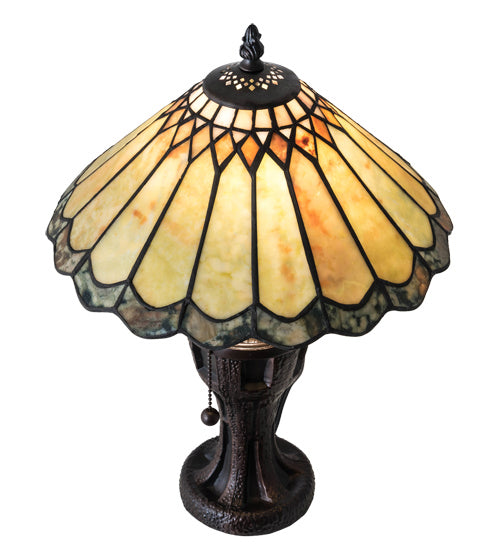 Meyda Tiffany Lighting 224113 Carousel One Light Table Lamp Lamp Bronze / Dark