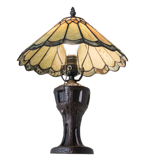 Meyda Tiffany Lighting 224113 Carousel One Light Table Lamp Lamp Bronze / Dark
