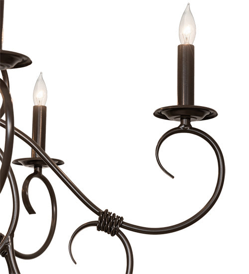 Meyda Tiffany Grace 224136 Chandelier Light - Timeless Bronze