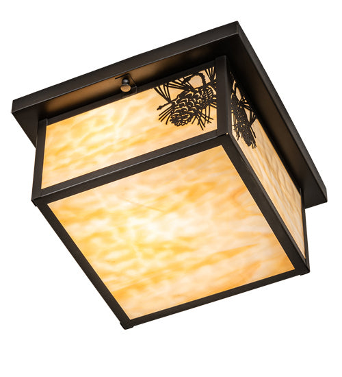 Meyda Tiffany Hyde Park 46268 Ceiling Light - Craftsman Brown