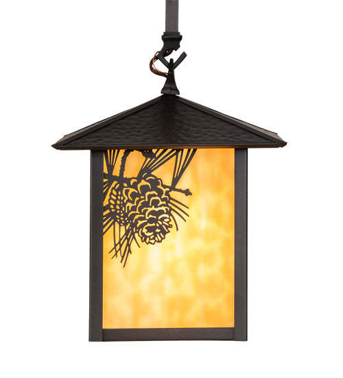 Meyda Tiffany Seneca 61830 Pendant Light - Craftsman Brown