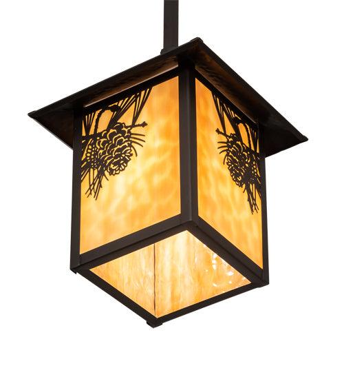 Meyda Tiffany Seneca 61830 Pendant Light - Craftsman Brown