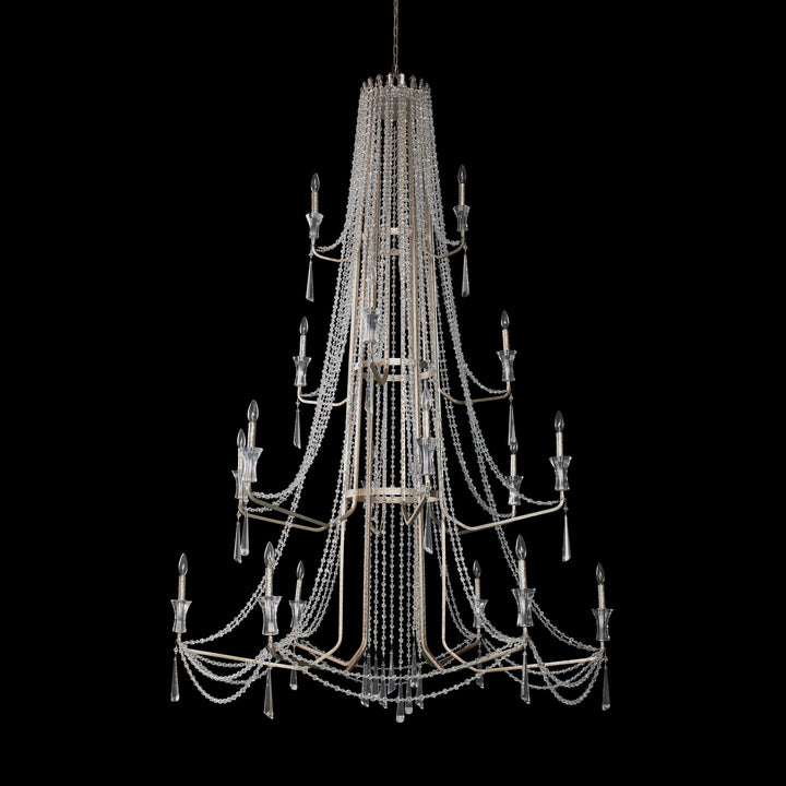 Varaluz Barcelona 270C18TR Chandelier Light - Transcend Silver