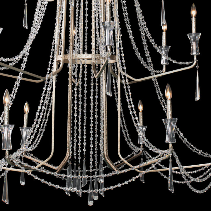 Varaluz Barcelona 270C18TR Chandelier Light - Transcend Silver