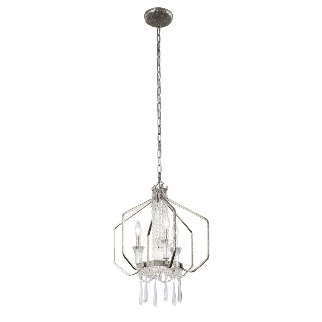 Varaluz Barcelona 270P04TR Chandelier Light - Transcend Silver