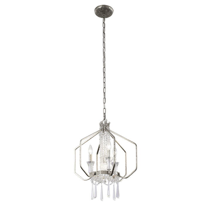 Varaluz Barcelona 270P04TR Chandelier Light - Transcend Silver
