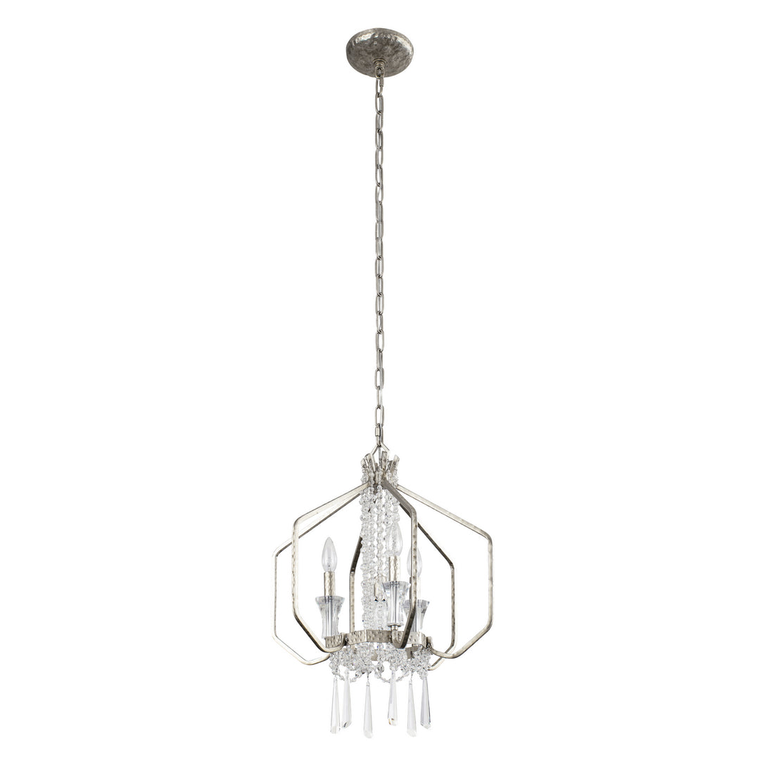 Varaluz Barcelona 270P04TR Chandelier Light - Transcend Silver