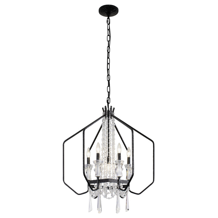 Varaluz Barcelona 270P07OX Chandelier Light - Onyx