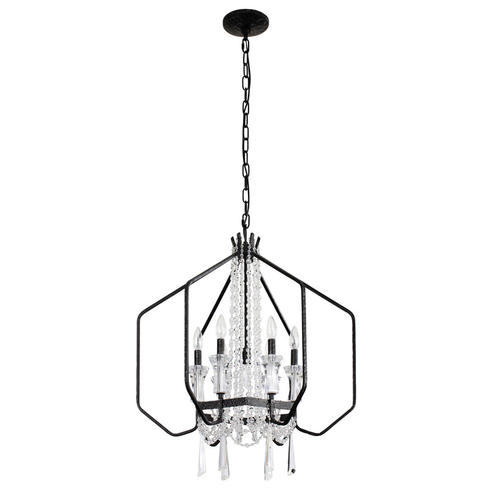 Varaluz Barcelona 270P07OX Chandelier Light - Onyx