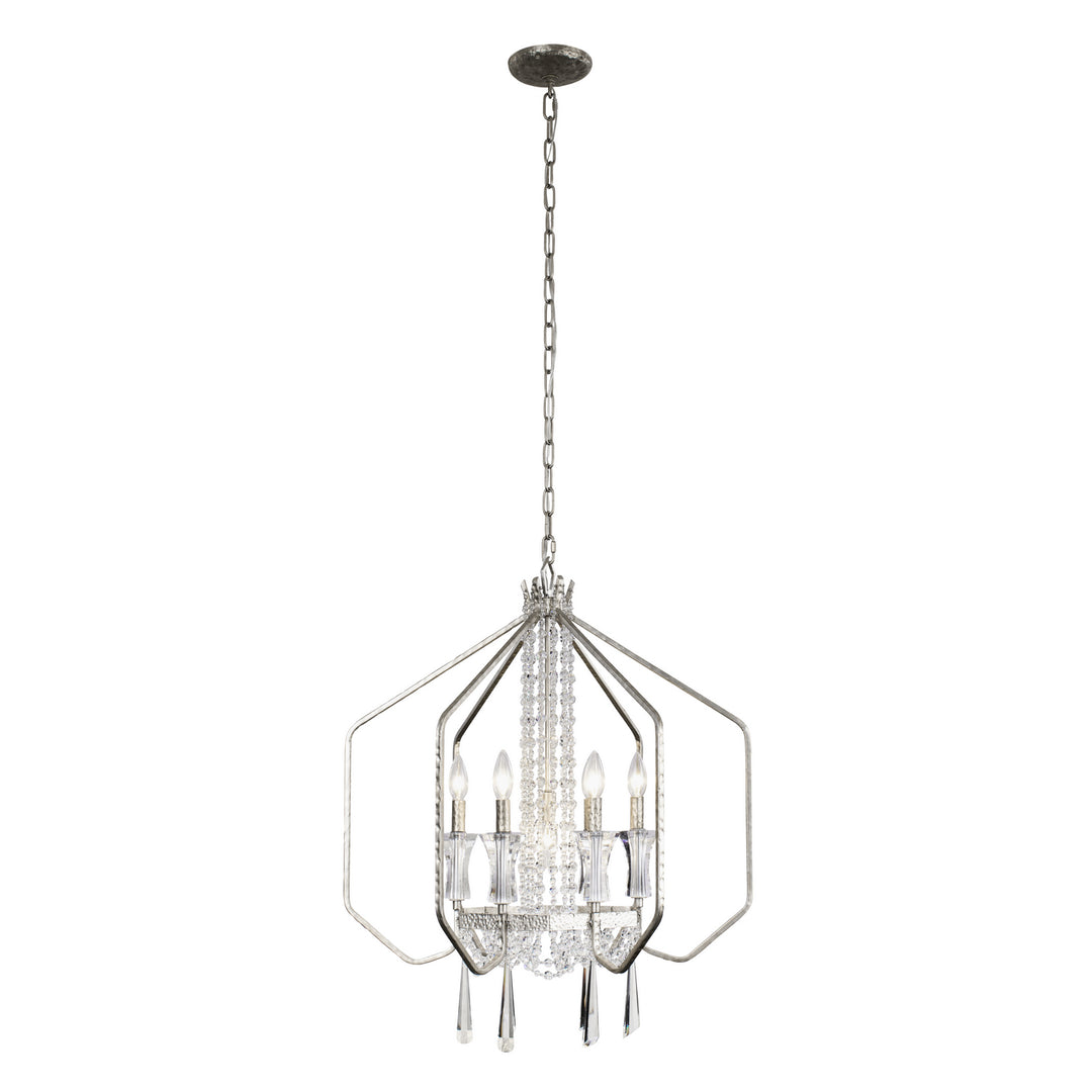 Varaluz Barcelona 270P07TR Chandelier Light - Transcend Silver