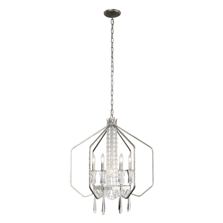 Varaluz Barcelona 270P07TR Chandelier Light - Transcend Silver