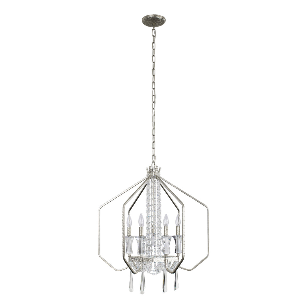 Varaluz Barcelona 270P07TR Chandelier Light - Transcend Silver