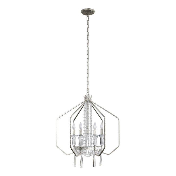 Varaluz Barcelona 270P07TR Chandelier Light - Transcend Silver