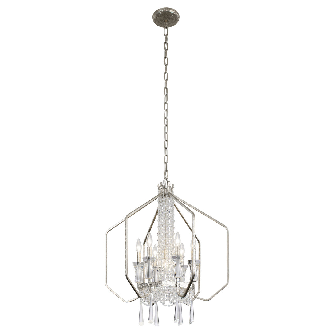 Varaluz Barcelona 270P07TR Chandelier Light - Transcend Silver