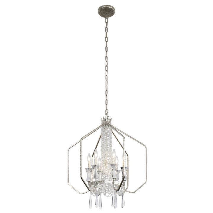 Varaluz Barcelona 270P07TR Chandelier Light - Transcend Silver