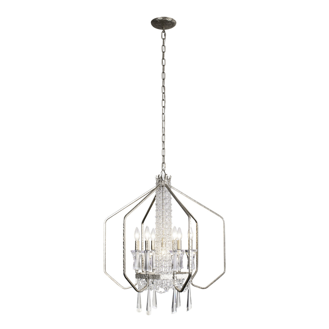 Varaluz Barcelona 270P07TR Chandelier Light - Transcend Silver