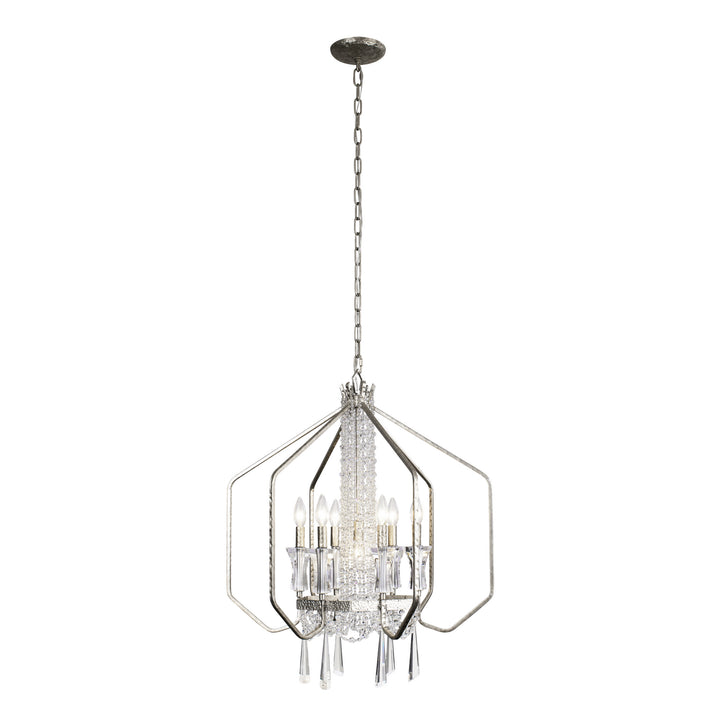 Varaluz Barcelona 270P07TR Chandelier Light - Transcend Silver