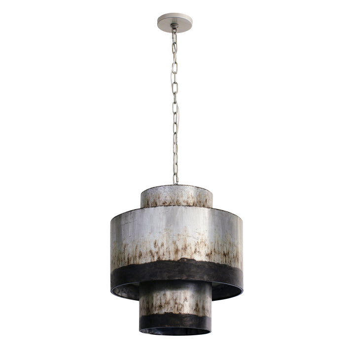 Varaluz Cannery 323F04OG Chandelier Light - Ombre Galvanized
