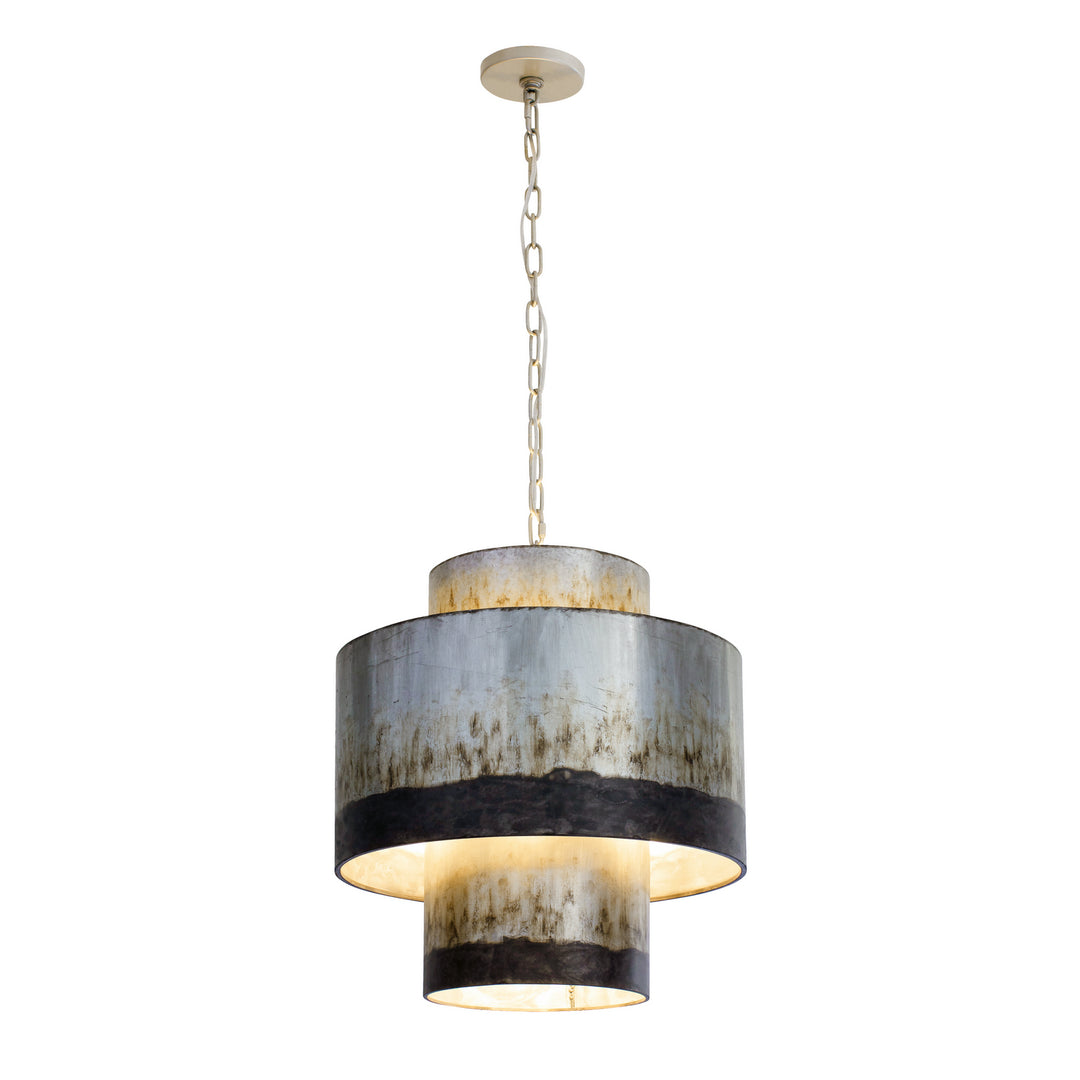 Varaluz Cannery 323F04OG Chandelier Light - Ombre Galvanized