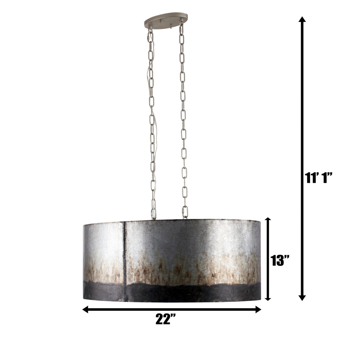 Varaluz Cannery 323N06OG Pendant Light - Ombre Galvanized