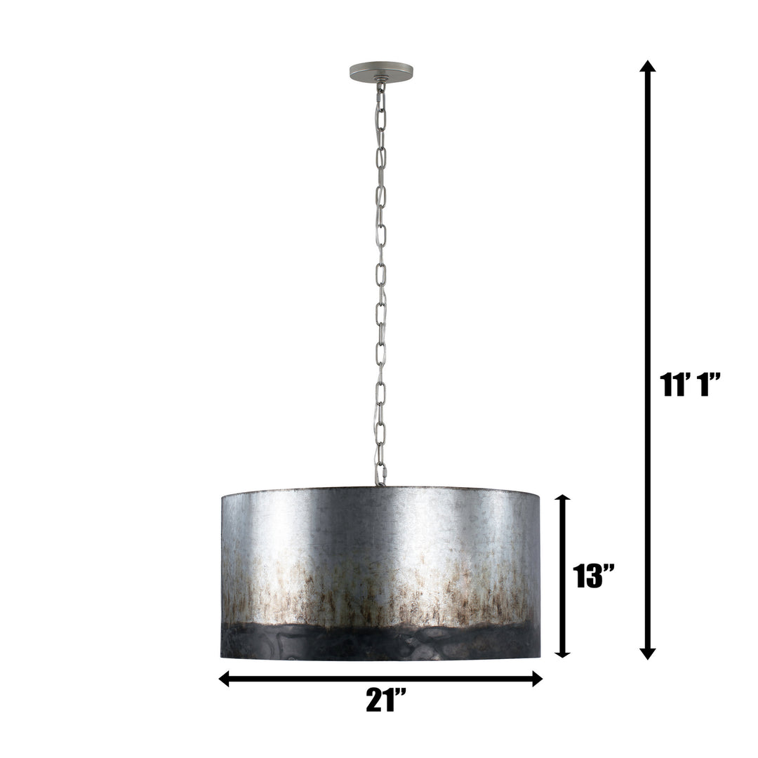 Varaluz Cannery 323P04OG Pendant Light - Ombre Galvanized