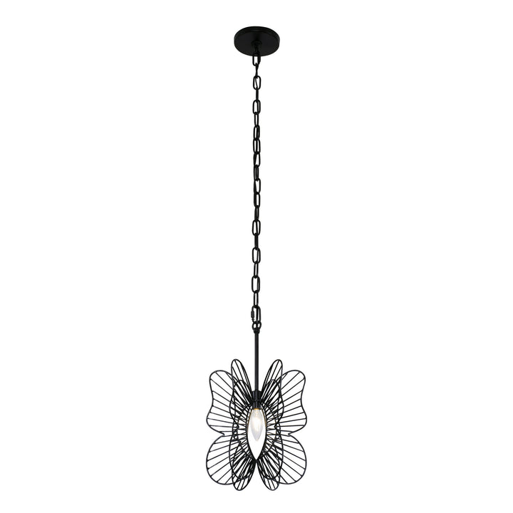 Varaluz Monarch 330M01BL Pendant Light - Black