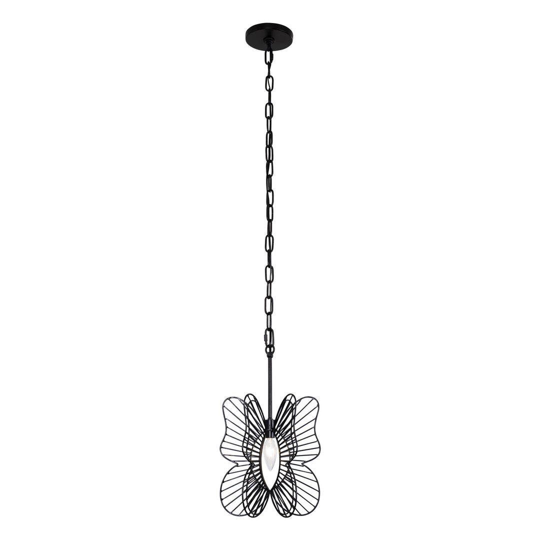 Varaluz Monarch 330M01BL Pendant Light - Black