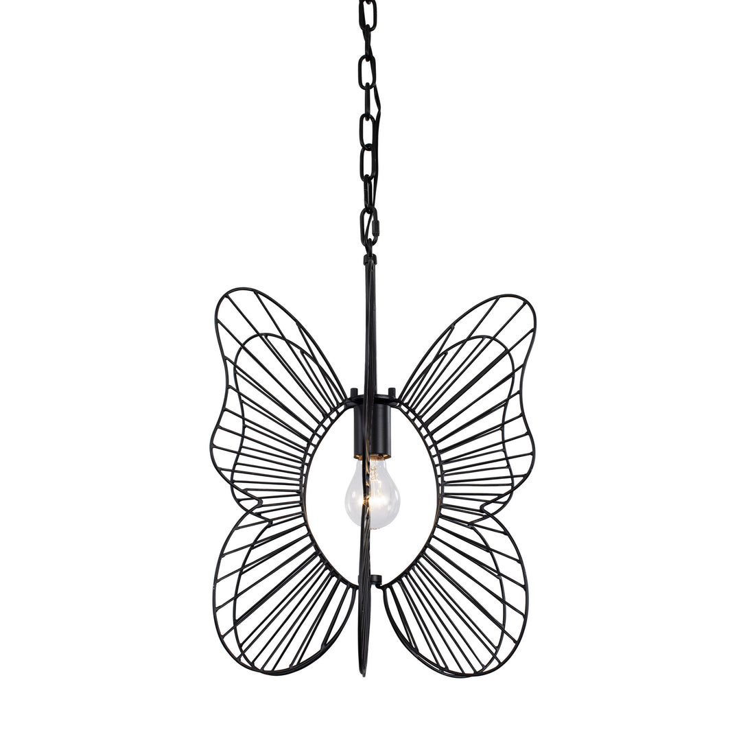 Varaluz Monarch 330P01BL Pendant Light - Black