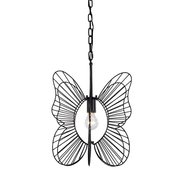 Varaluz Monarch 330P01BL Pendant Light - Black