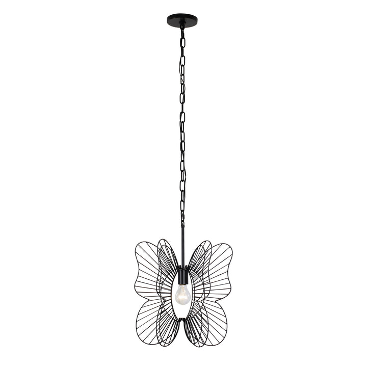 Varaluz Monarch 330P01BL Pendant Light - Black