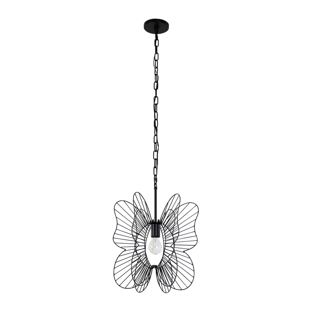 Varaluz Monarch 330P01BL Pendant Light - Black