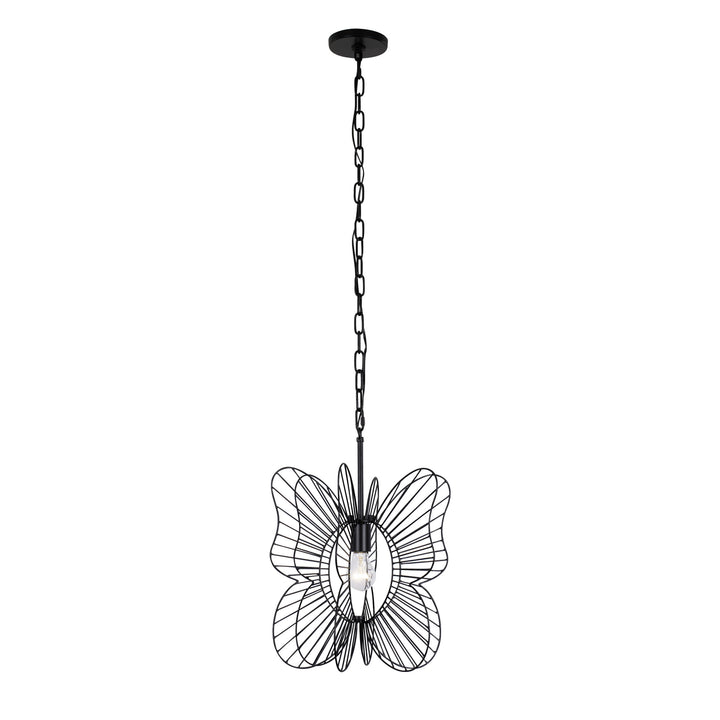 Varaluz Monarch 330P01BL Pendant Light - Black