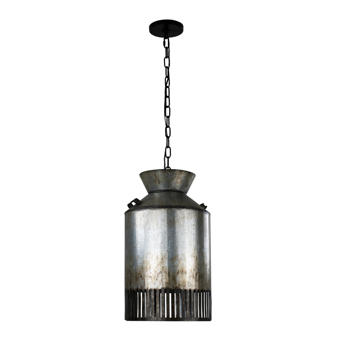 Varaluz Hickory Lane 335P01OG Pendant Light - Ombre Galvanized/Black