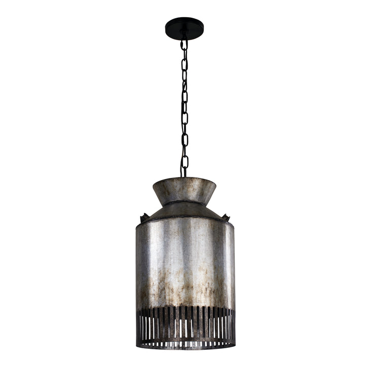 Varaluz Hickory Lane 335P01OG Pendant Light - Ombre Galvanized/Black